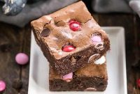 Decadent Scratch-Made M&M Fudgy Brownies