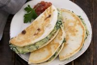 Cheesy Spinach Dip Quesadillas