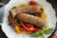 Roasted Sheet Pan Sausage and Peppers