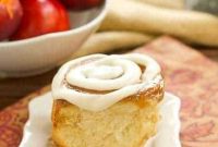 Sun-Kissed Nectarine Cinnamon Rolls