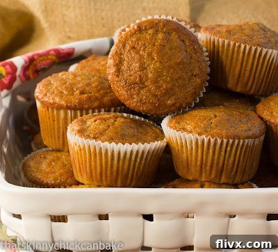 A rustic rectangular basket filled with an assortment of golden-brown Buttermilk Bran Muffins, presenting a wholesome and inviting visual.