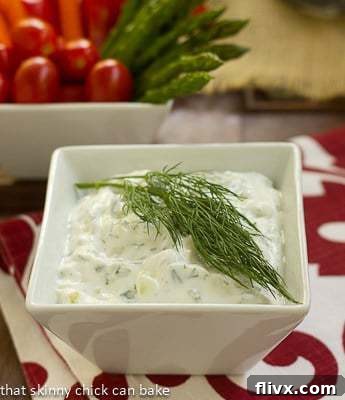 Tzatziki recipe image, a vibrant shot of the finished Greek yogurt sauce.