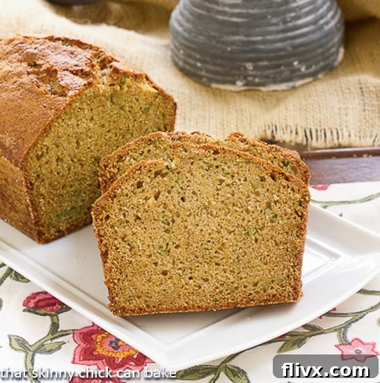 Sugar Crusted Zucchini Bread Recipe - a moist, delicious quick bread with a sweet sugar topping