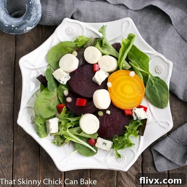 Beet Salad with Blue Cheese and Hearts of Palm | An elegant, tasty beet salad!