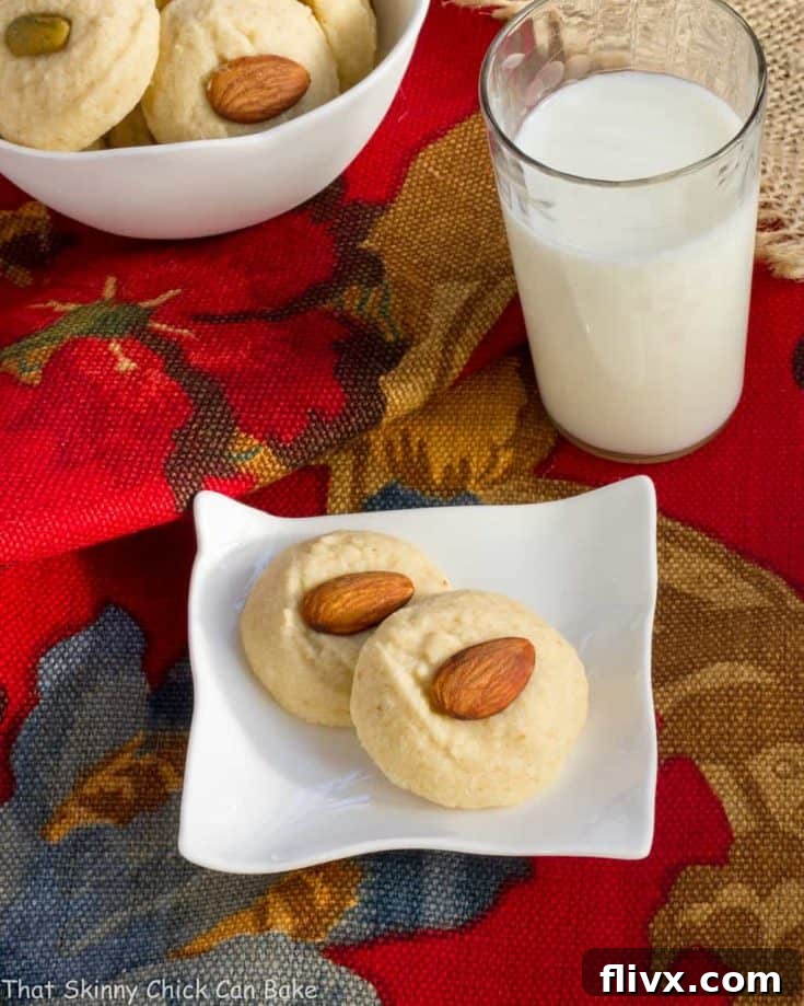 Ghraybeh or Lebanese Shortbread Cookies