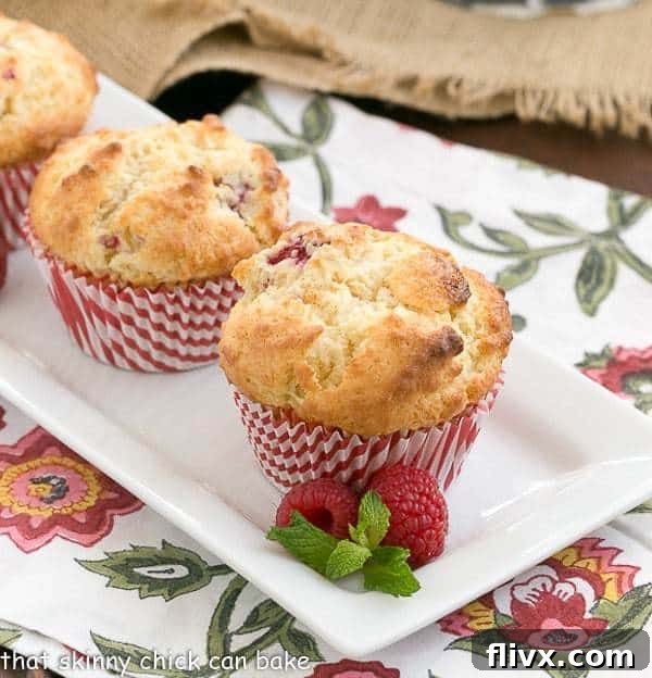 Spectacular Raspberry White Chocolate Muffins