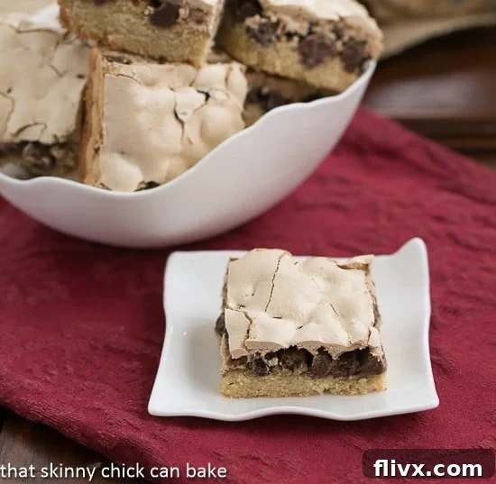 Meringue Topped Chocolate Chip Bars