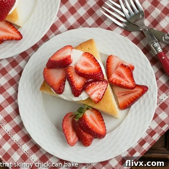 A close-up, overhead perspective of a single slice of French Visitandine cake presented on a clean white plate, emphasizing its perfect golden crust and inviting texture before toppings are added.