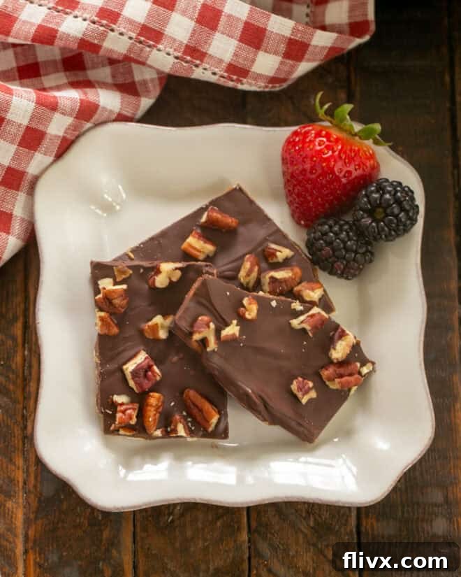 Cool completely and break into delicious bite-sized pieces for serving.