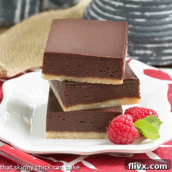 Stacked Truffle Brownies, rich and decadent.