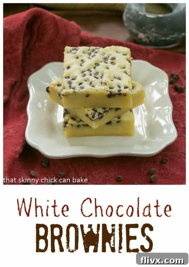 White Chocolate Brownies - White chocolate lovers will go nuts for these dense, delicious "brownies!"