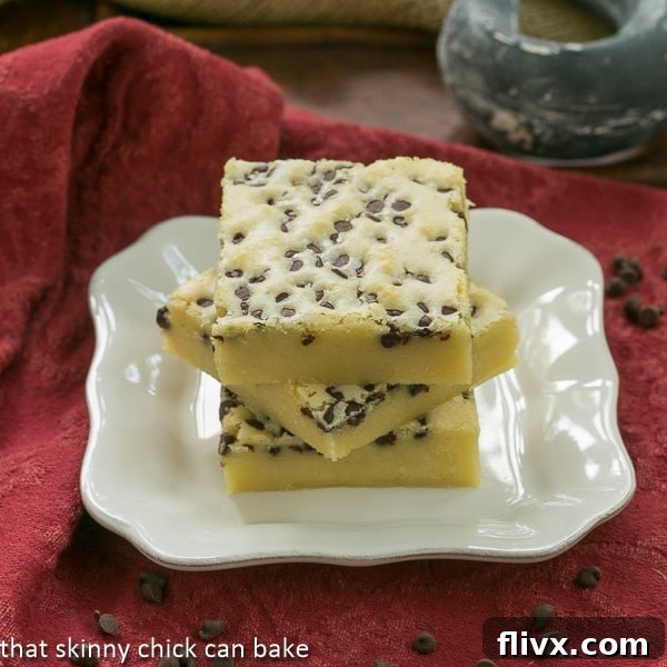 Decadent White Chocolate Brownies with a swirl of white chocolate