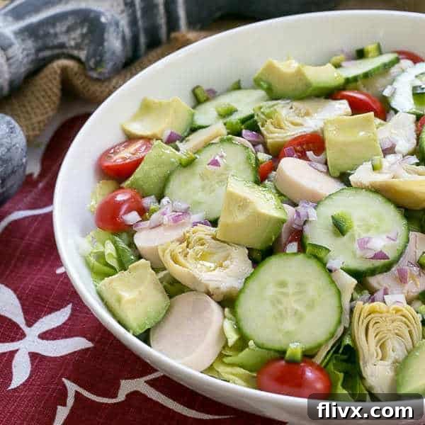 Hearts of Palm, Artichoke, Avocado and Butter Lettuce Salad
