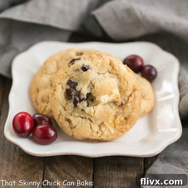 Cranberry, White Chocolate, Crystallized Ginger Cookies | A star studded cookie that's perfect for the holidays and all year long!