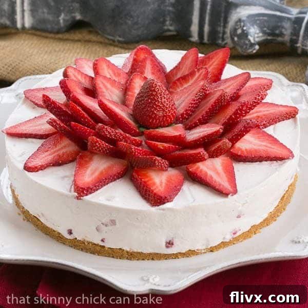 Strawberry Vanilla Cream Pie | An exquisite strawberry and cream dessert!