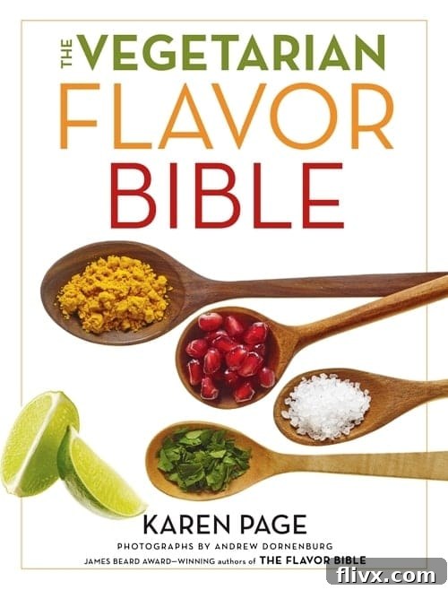 The Vegetarian Flavor Bible Cover, a culinary reference book