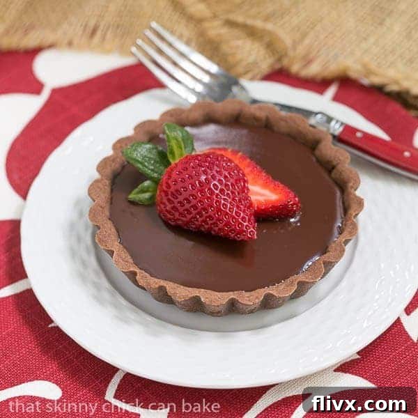 Double Chocolate Tartlets | An elegant chocolate dessert