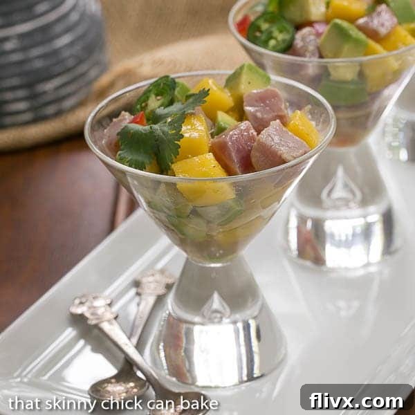 Tuna and Mango Ceviche | A refreshing seafood dish from Dorie Greenspan, highlighting tropical flavors