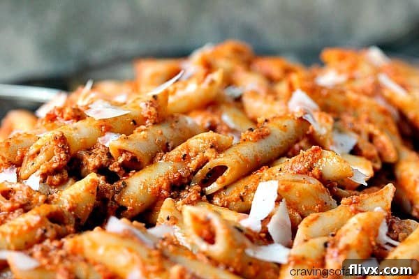 Penne Pasta with Sun-Dried Tomato Pesto