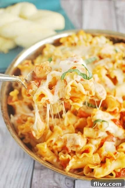 Chicken Parmesan Baked Pasta