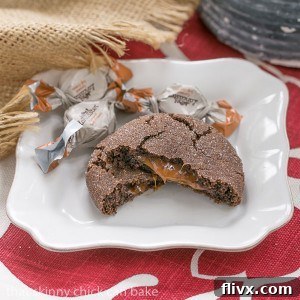 Caramel Filled Chocolate Cookies Recipe
