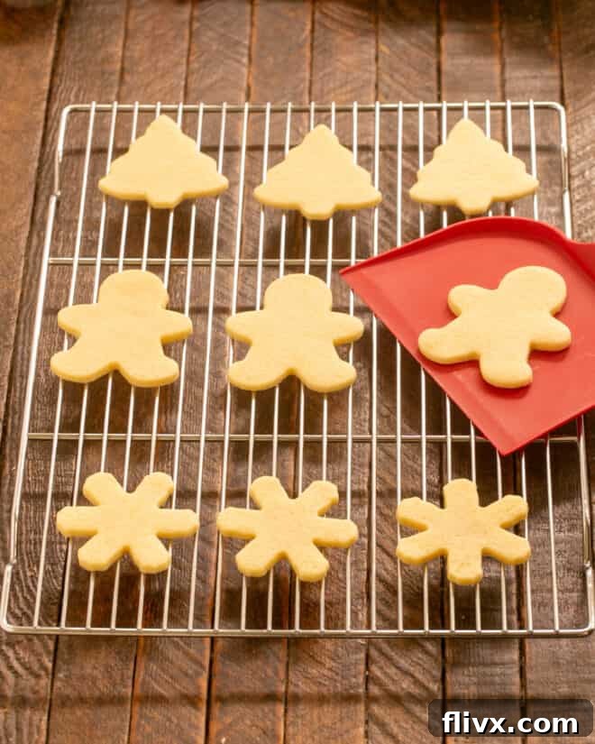 Cookies baked and cooled on a rack.