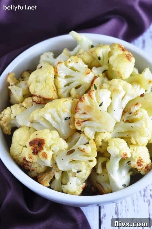 Parmesan Roasted Cauliflower Recipe