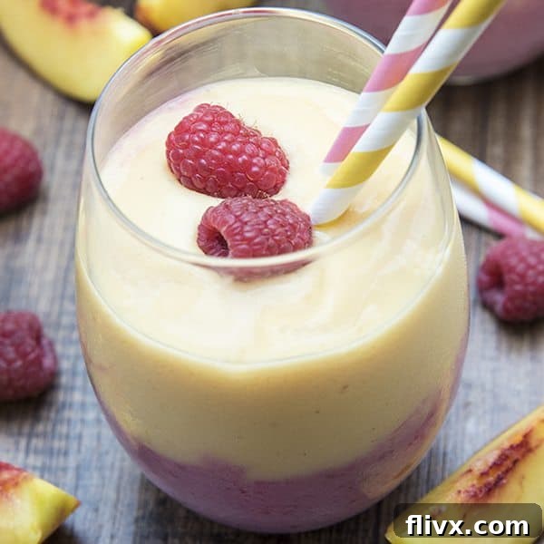 Raspberry Peach Smoothie