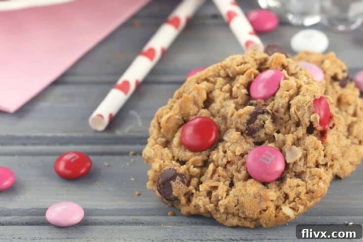 Fun Monster Sweetheart Cookies for Valentine's Day.