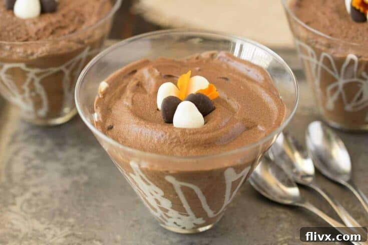 Decadent Dark Chocolate Espresso Mousse.
