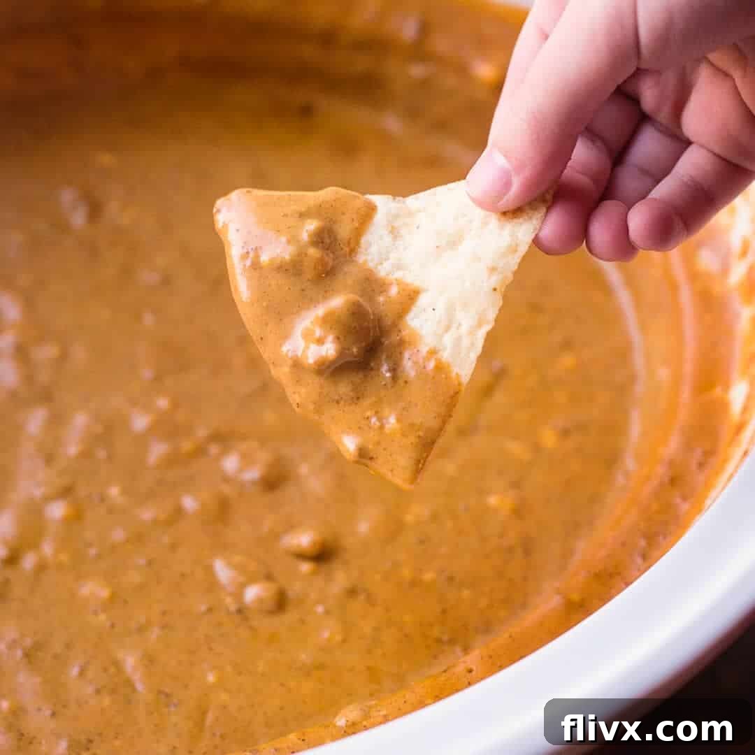 Chili's Copycat Spicy Slow Cooker Queso Dip