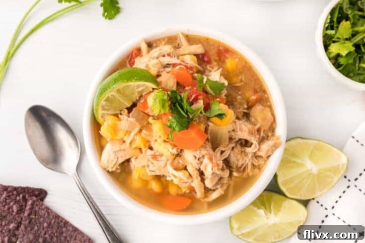 Classic Mexican Slow Cooker Chicken Posole