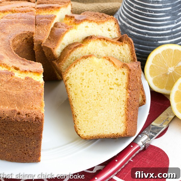 Greek Lemon Cake | A double dose of lemon plus Greek yogurt make for a lovely cake!