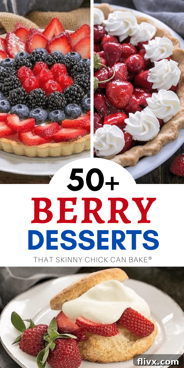 A vibrant collage showcasing a variety of the best berry desserts, including strawberry shortcakes, raspberry pies, blackberry crumbles, and blueberry tarts.