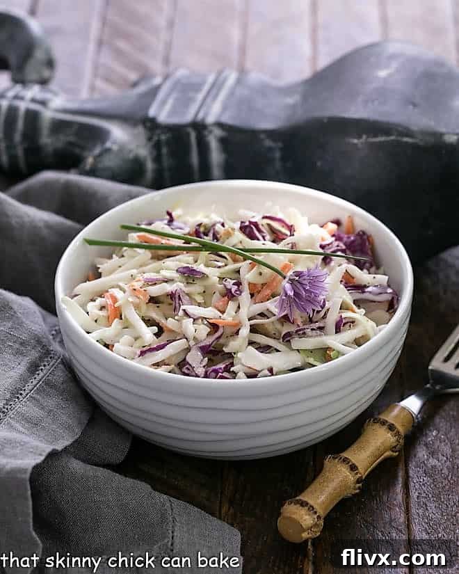 Classic KFC Coleslaw with a creamy buttermilk dressing, perfect as a side dish.