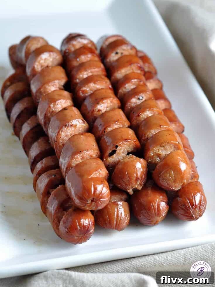 Spiral Cut Grilled Hot Dogs
