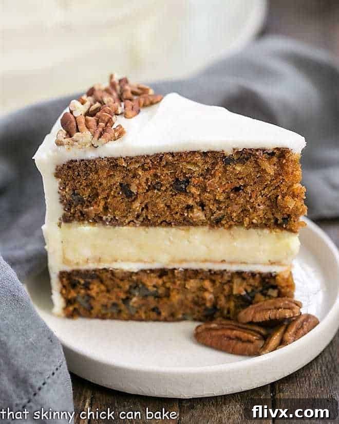 Cheesecake Filled Carrot Cake