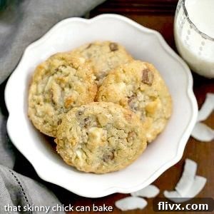White Chocolate Toffee Chunk Cookies