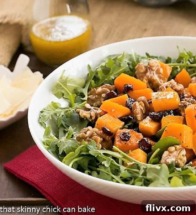 Arugula Salad with Roasted Butternut Squash