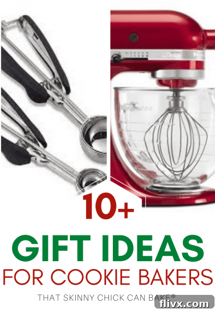 Holiday Gifts for Cookie Bakers collage with two photos and a text box