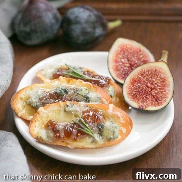 Fig Gruyere Crostini, elegant and delicious.