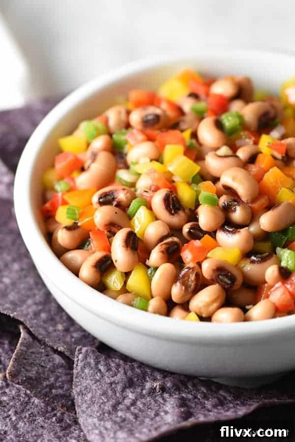 Texas Caviar, a colorful bean and vegetable salad.