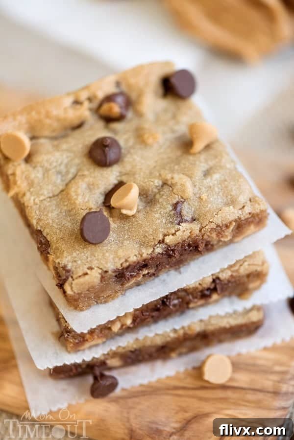 Moist Peanut Butter Chocolate Chip Brownies