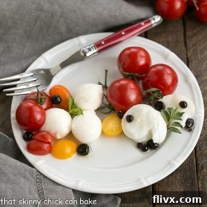 Burrata Caprese Salad with Balsamic Pearls