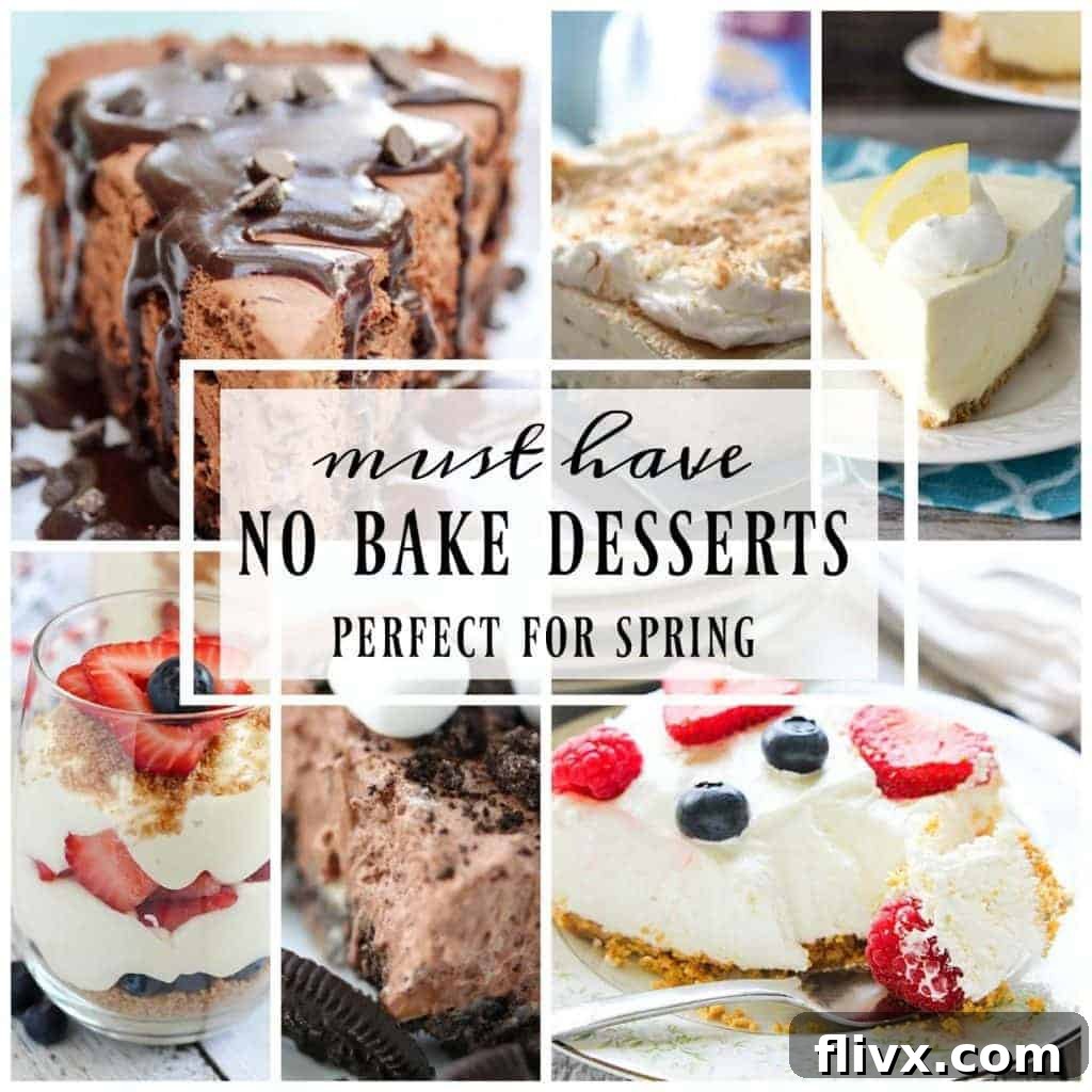 Favorite Spring No-Bake Desserts | Perfect treats when you don't want to mess with the oven!