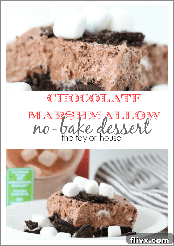 Chocolate Marshmallow No-Bake Dessert