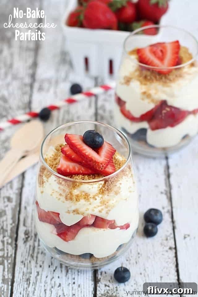 No-Bake Cheesecake Parfaits