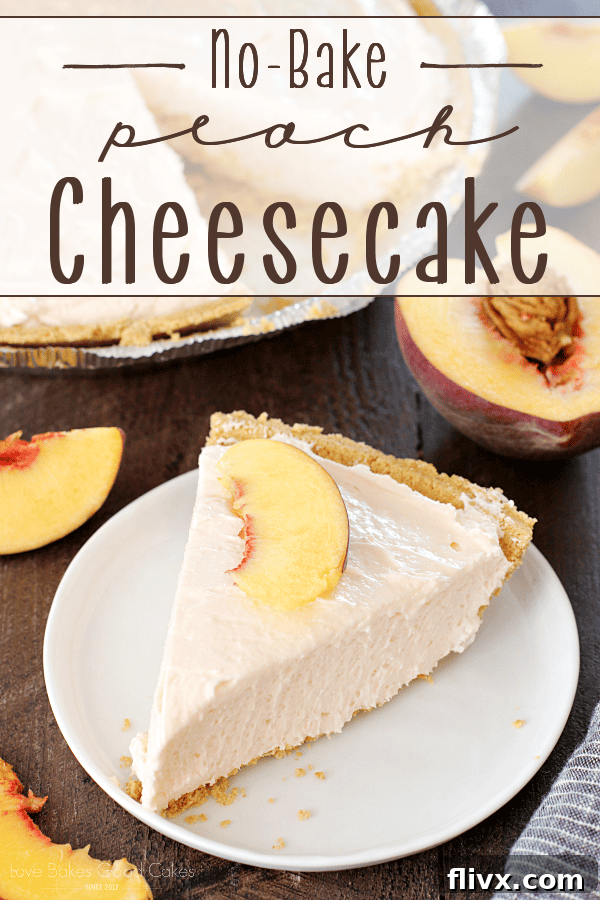 No-Bake Peach Cheesecake