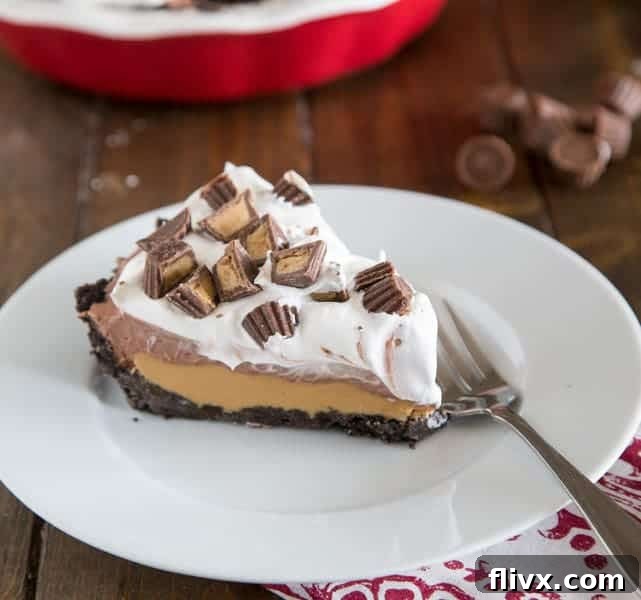 No Bake Peanut Butter Cup Pie