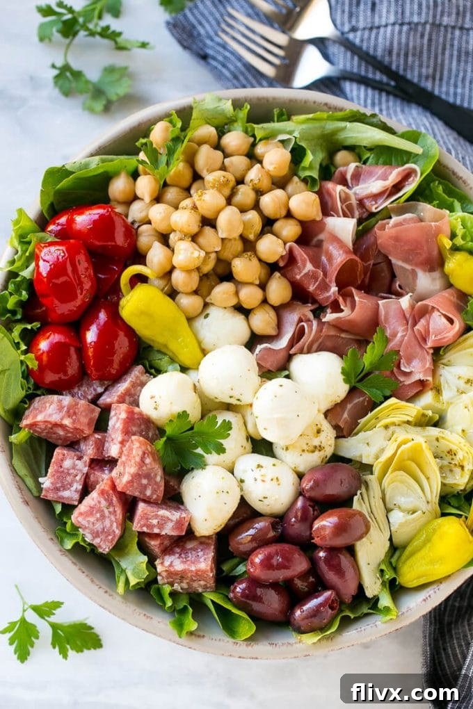 Antipasto Salad with Favorite Antipasto Ingredients